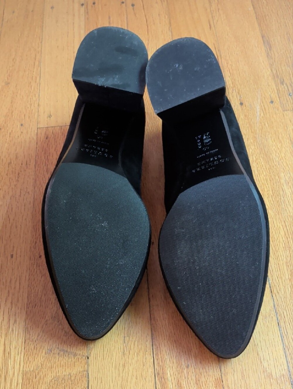 Sezane Alice Suede Block Heel Pumps - Picture 6 of 8